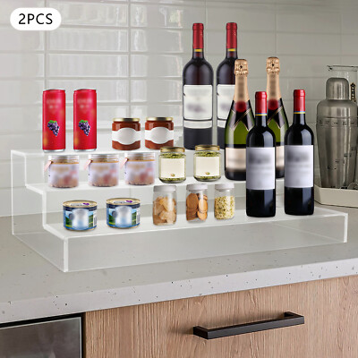 3-tier Clear Display Stands, Organizer Shelf For Jewelry Perfume 24*11.8*5.9in