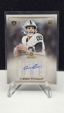 2023 Luminance Aidan O’Connell Year One Rookie Auto Blue Ink Raiders On Card RC