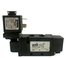 PARKER PVN3-5150-53B 5/2-Way 1/4" Pneumatic Solenoid Valve 120/60 AC 8 bar 
