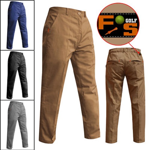 Mens Golf Trousers Soft Regular Pants Match Performance Trousers 3 Leg Lengths - Picture 1 of 18