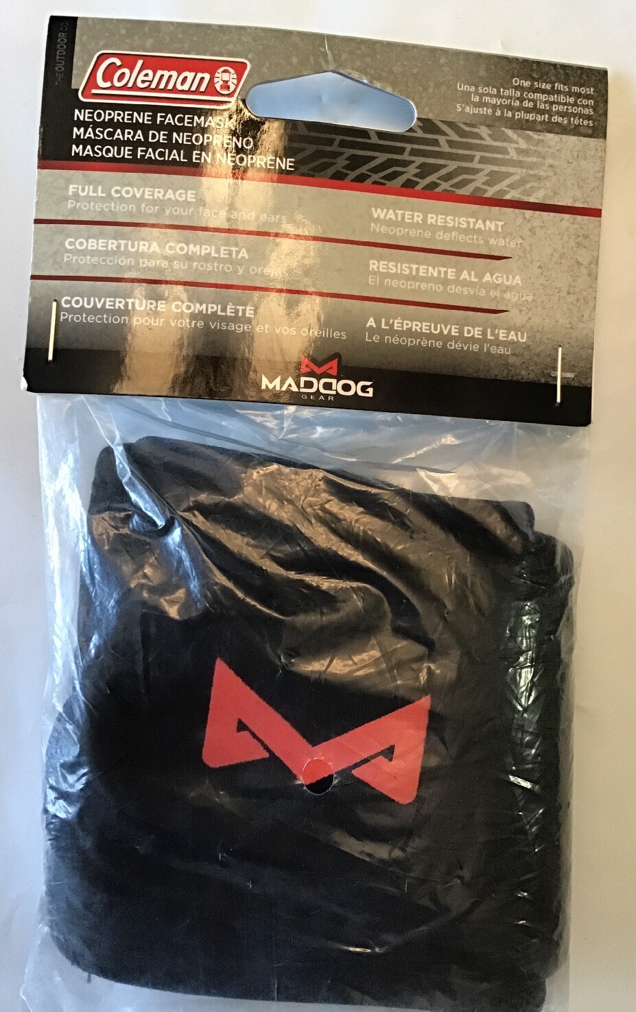COLEMAN Maddog Neoprene Face Mask Facemask Black New Sealed Free Shipping