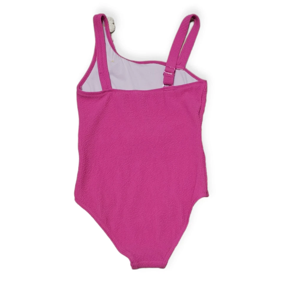 Traje de baño de una pieza BETSEY JOHNSON rosa texturizado Glo nuevo con etiquetas. Niña talla 12. Foto 3 de 4