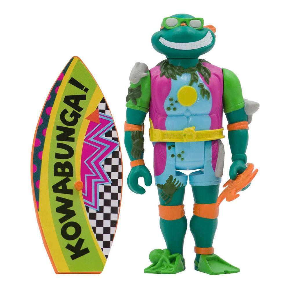 Sewer Surfer Mike TMNT Super 7 ReAction Figure Teenage Mutant Ninja Turtles New - Image 4
