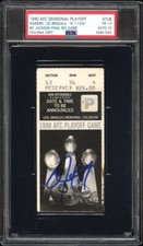 1991 BO JACKSON SIGNED LAST FOOTBALL GAME TICKET🎟️RAIDERS 1/13/1991 PSA AUTO 10
