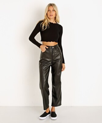 Jeans Leather Ribcage Levis Levi's Jeans Black Ribcage Premium