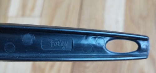 Vintage Foley Slotted Spoon Wheat Nylon Plastic 11" Black Utensil - Picture 4 of 4