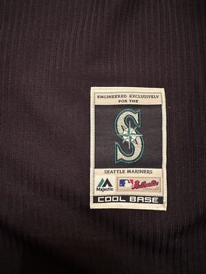 MLB Seattle Mariners Majestic Cool Base Exclusive Jersey Size 40