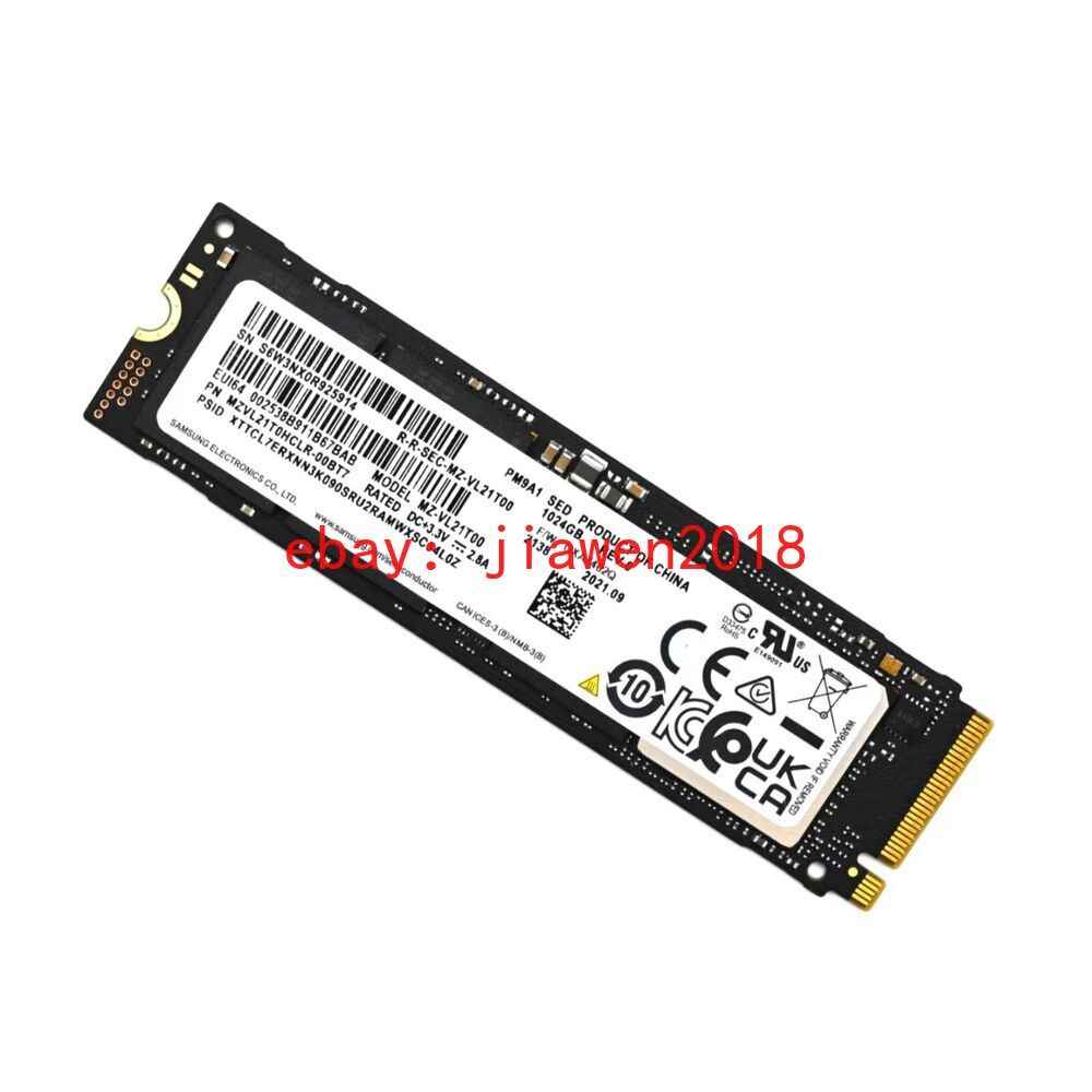 内蔵型SSD OEM Samsung PM9A1 (MZ-VL21T00) 1TB NVMe 31dcmyA9c+L.jpg_BO30,255,255,