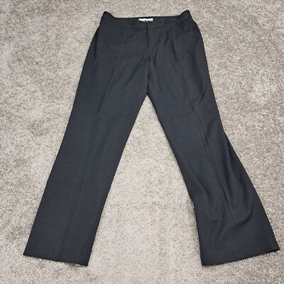 Nine West Women's Dress Pants Straight Cut Mid Rise Black 10 | eBay