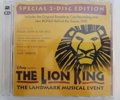 THE LION KING: Original Broadway Cast Recording (Special 2-Disc Edition CD+DVD).