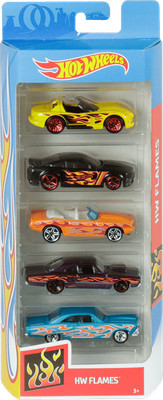 hot wheels flames 5 pack 2018