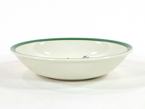 Vtg Spode England CHRISTMAS TREE 8oz Cereal Oatmeal 6.25" Bowl Green Rim S3324-P - Picture 5 of 11