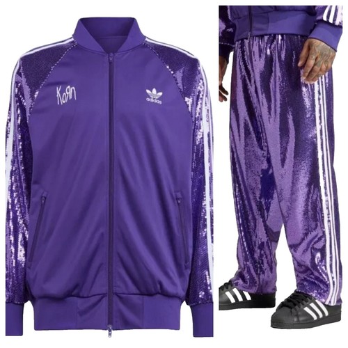 Adidas Lilac Tracksuit with White Accents - Jacket size: S
