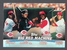 2001 TOPPS INSERT COMBOS TC7 BIG RED MACHINE - MORGAN GRIFFEY LARKIN BENCH (BQ)