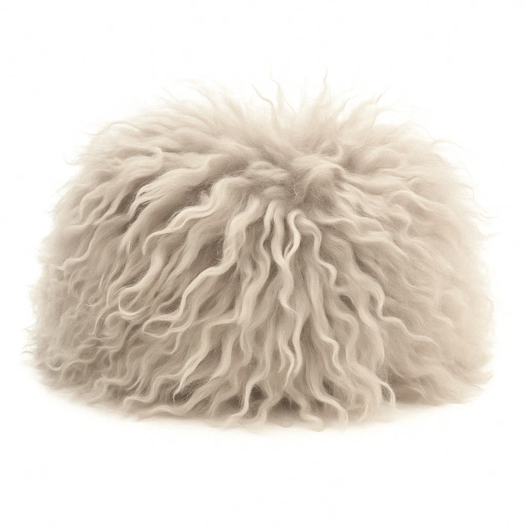 White Papakha Hat | Traditional Sheepskin Wool Caucasian Cossack Style
Opens in a new window or tab