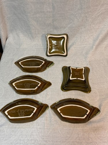 Wade California Serving Set Lazy Susan Server Appetizer Dishes set of 7-Gorgeous - Picture 22 of 24