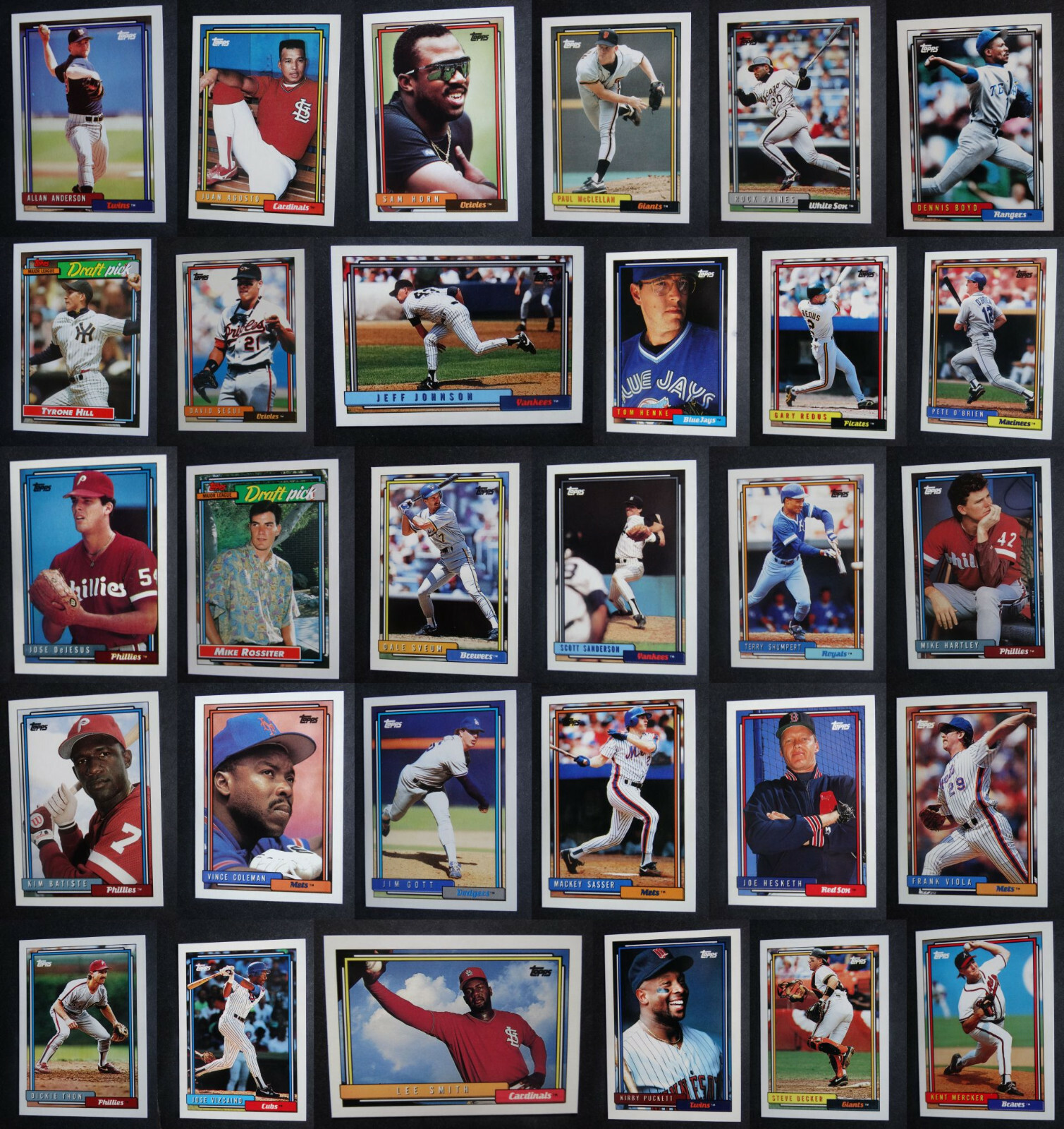 1992 Topps Micro Mini Baseball Cards Complete Your Set U You Pick List 401-600