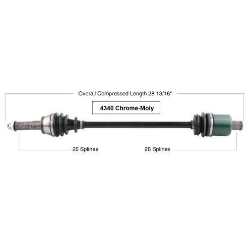 POLARIS RANGER RZR XP 900 2011-2013 REAR CV AXLE LEFT RIGHT - Imagen 2 de 3