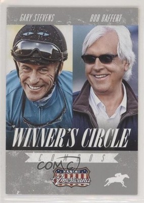 2015 Panini Americana Winner's Circle Combos Bob Baffert Gary Stevens #3 2u3