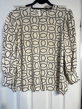 Philosophy Women s 1X Plus Ivory/Black Polka ...