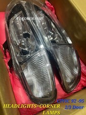 Fits Honda Civic 1992-1995 23dr Eg Eh Ej Clear Headlightscorner Lamps 92-95