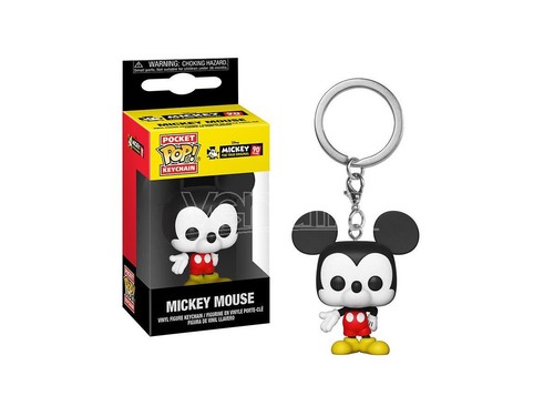 Mickey Mouse Portachiavi Funko POP Vinile Figura Topolino 90th Anniversario 4cm - Imagen 2 de 2