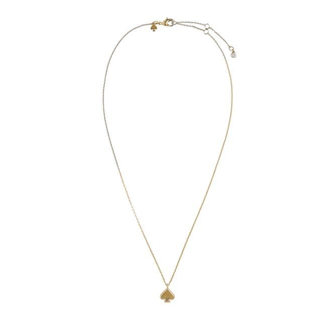 Kate Spade New York Everyday Spade Metal Mini Pendant Necklace Gold NWT $59