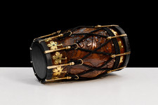 Professionelle Sheeshamholz Dholak Trommel - handgefertigtes indisches Musikinstrument
