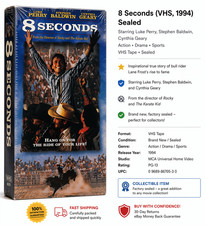 8 Seconds (VHS, 1994) - New and Factory Seale...