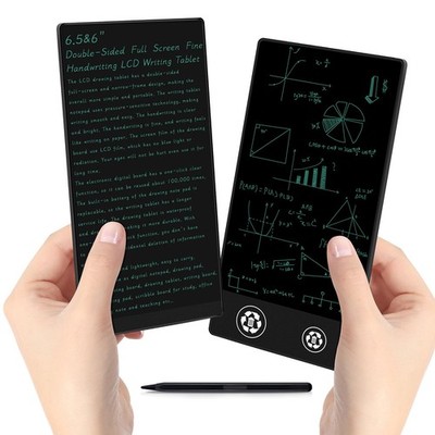 Double-Sided 6.5'' 6'' LCD Writing Tablet Full Screen Drawing Board for Adults