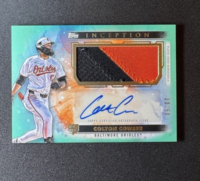 2024 Topps Inception Colton Cowser SP Aqua RPA Rookie Patch Auto 30/50