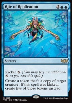 Magic/MTG Rite of Replication TDC-165 Rare Englisch Neu