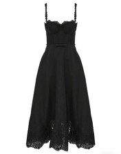 Zimmermann Hypnotic Lace Trim Midi Dress Size 4 - Current Season RRP$1750