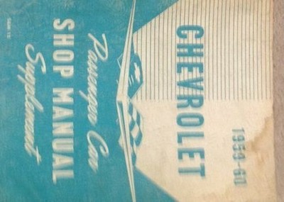 1959 1960 Chevy Chevrolet Auto Service Shop Reparatur Manuell Ergänzung OEM