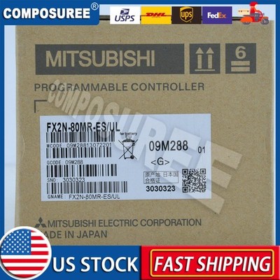 1PC Mitsubishi FX2N-80MR-ES/UL FX2N80MRESUL Melsec PLC  New