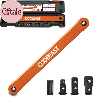 3/8 Inch Offset Extension Wrench Impact Ready Socket Wrench Extender Tool with V