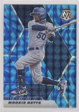 2021 Panini Mosaic Reactive Blue Mosaic Prizm Mookie Betts #144 16d8
