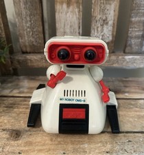 Vintage 1980s TOMY Dingbot My Robot OMS-B 4.25" Toy Omnibot Not Working/Parts