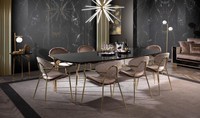 MöBel Einrichtung Gruppe Tisch + 6 Stuhl Set Esstisch Garnitur Esszimmer 7Tlg.