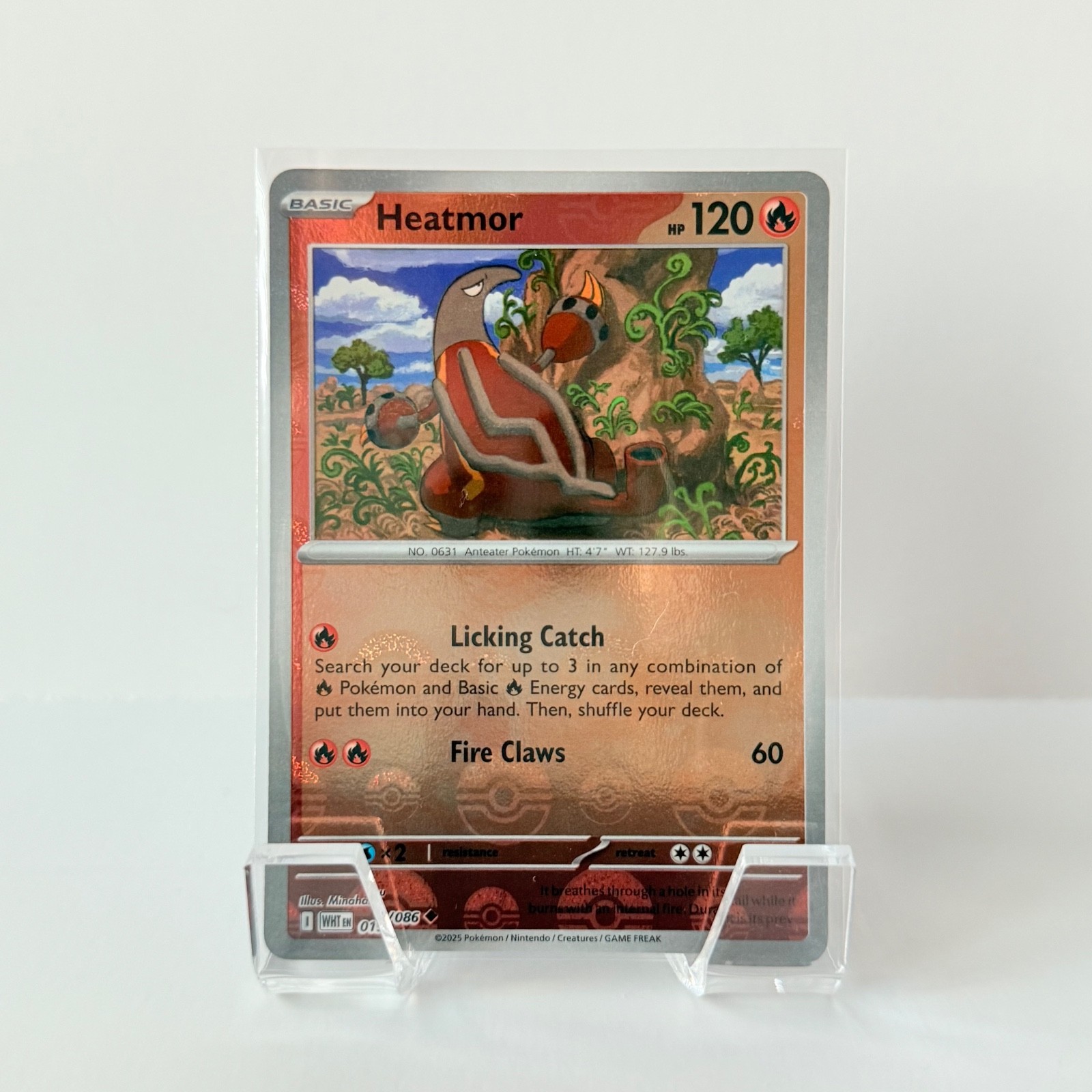 Heatmor (Poke Ball Pattern) 019/086 - SV: White Flare Holo NM