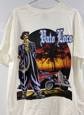 Vintage 90s TShirt Men XL Lowrider Vato Cholo Homie 90s Gangster
