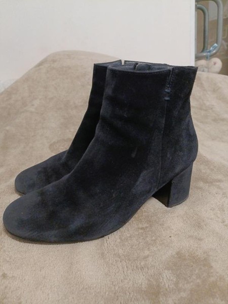 Women Paul Green Boots Black Suede 38 #C439