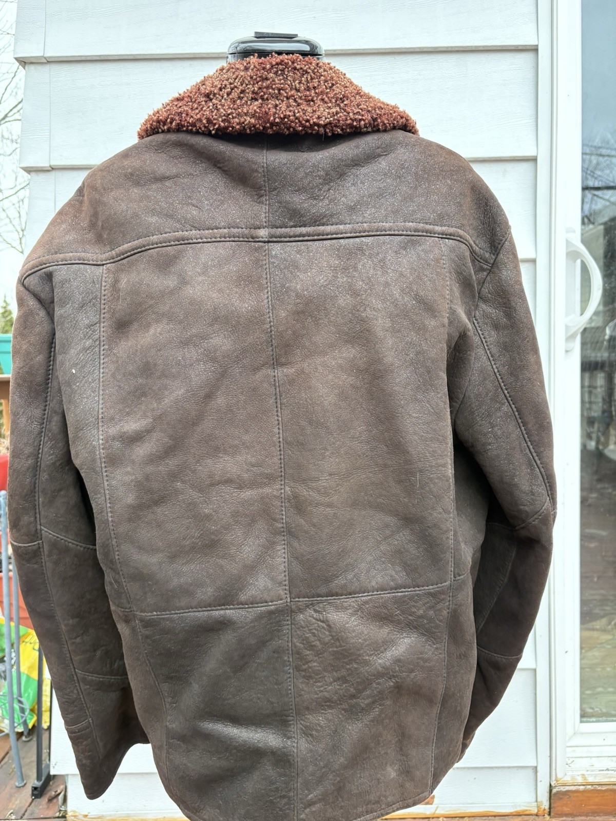 Robert Talbott Shearling Lined Brown Leather Jack… - image 4