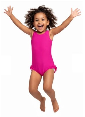 Kes-Vir Girls Incontinence One Piece Halterneck Swimsuit w/Built-in Swim Diaper