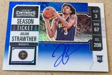 23/24 Contenders Julian Stawther Autograph Blue Shimmer Ref. RC 12/21 Nuggets