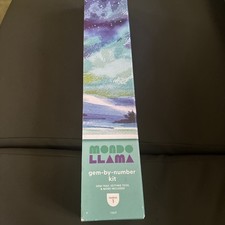 Mondo Llama Gem By Number Kit Aurora Borealis NEW