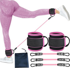 Widerstandsbänder Fußschlaufen Knöchelriemen Booty Kickbacks Gluteus