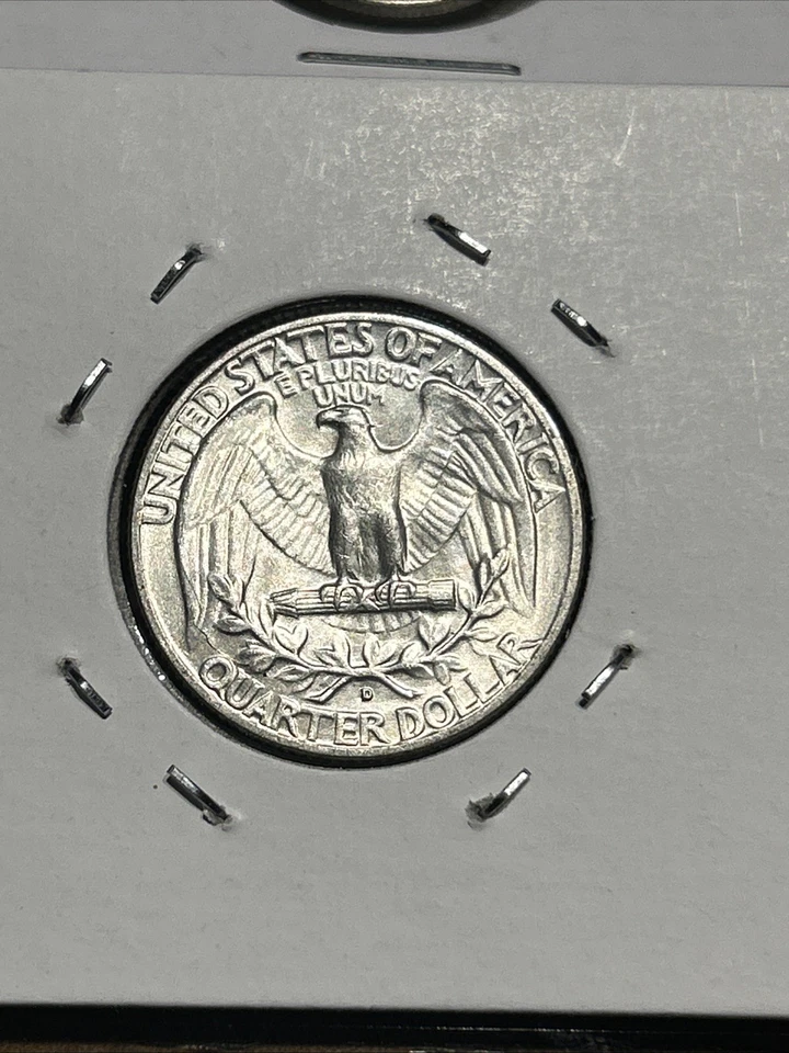 1953 D Washington Quarter 25C CHOICE BU LUSTER! 90% Silver - Image 2 of 2