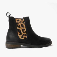 Hush Puppies Stella Womens Leather Slip-On Comfort Casual Chelsea Boots