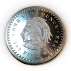 Aztec Calendar, Golden State Mint,  1oz .999 Fine Silver